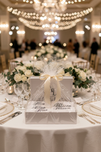 Cadeau de mariage - coffret serviettes dans une boite cadeau