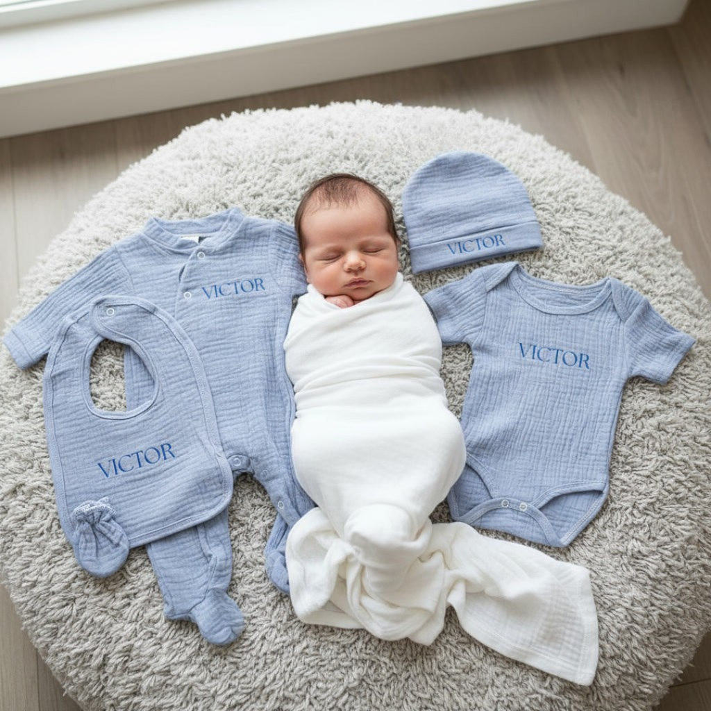 Coffret Naissance Bébé Personnalisé I 0-3 mois