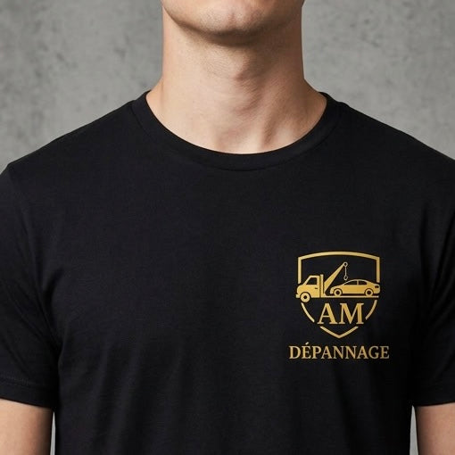 T-Shirt Personnalisé Entreprise avec Logo – 4 + 1 Offert